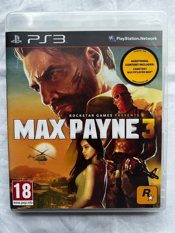 Max Payne 3 Sony PlayStation 3 PS3 , 2012 - Rockstar Games