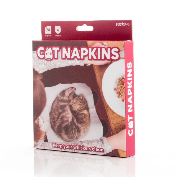 Cute Cat Themed Printed Napkins